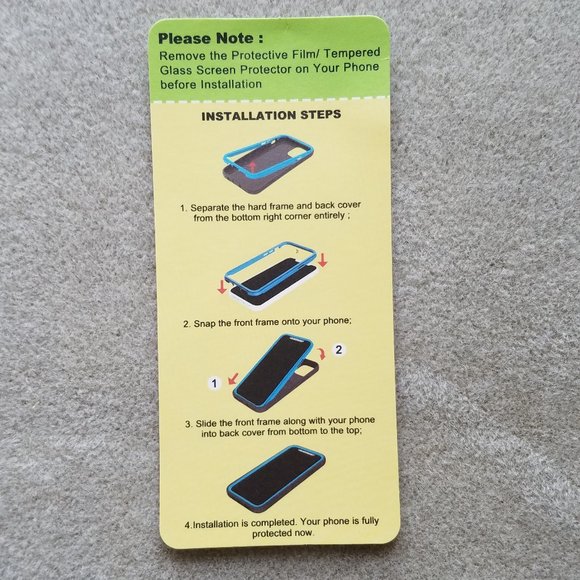 NWT Samsung s10 Blue Butterfly Phone Case and Screen Protector - Picture 5 of 8